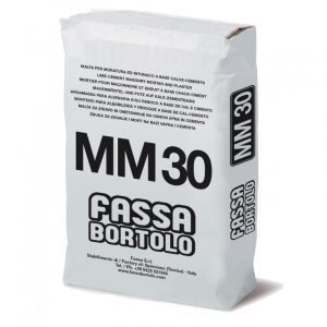 Malta cementizia Fassa MM30 per muratura (Sacco da 25 Kg e 5 sacchi da 5 Kg)