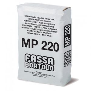 Malta cementizia Fassa MP220 ad alta resistenza per muratura (Sacco da 25 kg)