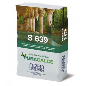 Bio-intonaco Fassa S639 macroporoso bianco per il risanamento (Sacco da 25 kg)
