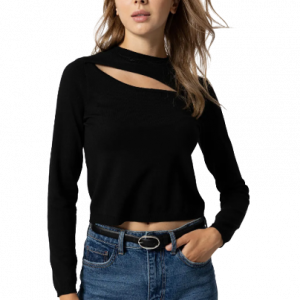 Maglioncino TIFFOSI ritagliato a maglia art.10051735 XS TIFFOSI Cina Poliestere Nero 5608273142196