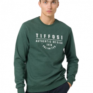 Felpa TIFFOSI con scritta ricamata frontale art.10047517 S TIFFOSI Cotone Cioccolato India 5601542342433