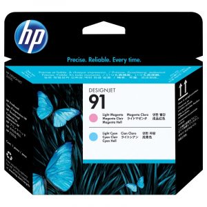 HP Testina di stampa magenta chiaro e ciano 91