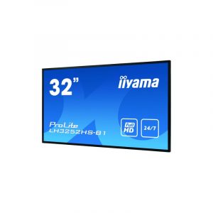 iiyama LH3252HS-B1 visualizzatore di messaggi Pannello piatto per segnaletica digitale 80 cm (31.5") IPS 400 cd/m² Full HD Nero