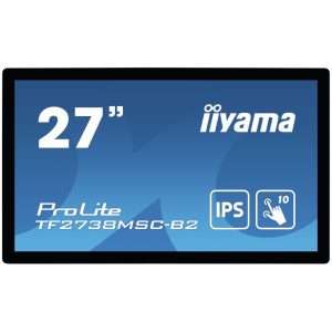 iiyama ProLite TF2738MSC-B2 Monitor PC 68.6 cm (27") 1920 x 1080 Pixel Full HD LED Touch screen Multi utente Nero