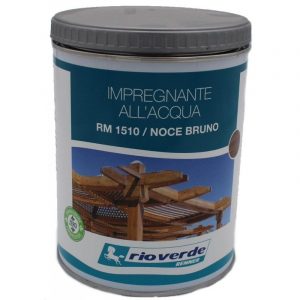 Impregnante all’acqua Rio Verde per legno Noce Bruno RM 1510