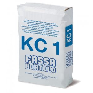 Intonaco di fondo Fassa KC1 a base calce e cemento (Sacco da 25 Kg)