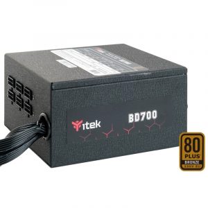 itek BD700 alimentatore per computer 700 W 24-pin ATX Nero