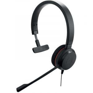Jabra Evolve 20 MS Mono Auricolare Cablato A Padiglione Ufficio USB tipo Nero