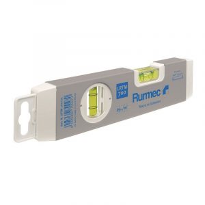Livella a bolla magnetica compatta Rurmec LRTM 700 in alluminio a profilo liscio rettangolare, 25cm