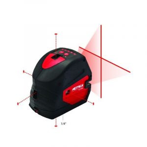 Livella Metrica laser rossa o verde su 5 punti tascabile