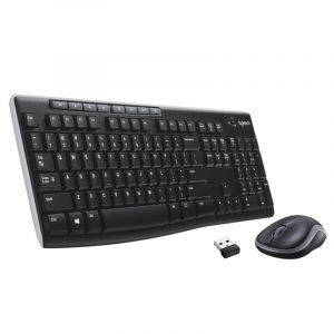 Logitech MK270 Combo Tastiera e Mouse Wireless per Windows, 2.4 GHz Wireless, Compatto, 8 Tasti Multimediali di Scelta Rapida