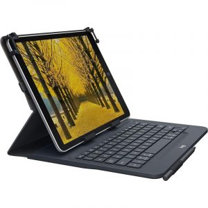 Logitech Universal Folio Cover iPad o tablet con Tastiera Bluetooth Wireless, Per la maggior parte dei da 9-10", iOS, ‎Android