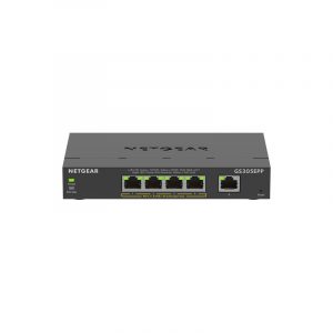 NETGEAR 5-Port Gigabit Ethernet High-Power PoE+ Plus Switch (GS305EPP) Gestito L2/L3 (10/100/1000) Supporto Power over (PoE)