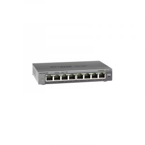 NETGEAR GS108E Gestito Gigabit Ethernet (10/100/1000) Nero