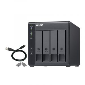 QNAP TR-004 contenitore di unità archiviazione Box esterno HDD/SSD Nero 2.5/3.5"