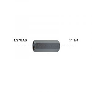 Raccordo per corone e prolunghe Rurmec con attacco 1/2" Gas - 1/1.4"