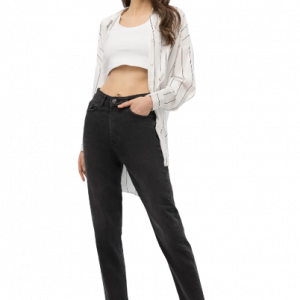 Jeans TIFFOSI mom slim Fit a vita alta art.10045414 28 TIFFOSI Nero Cotone Cina 5601542108787