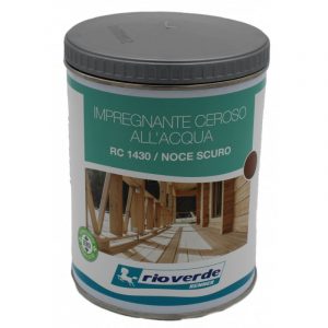 Impregnante all’acqua ceroso Rio Verde per legno Noce scuro RC1430