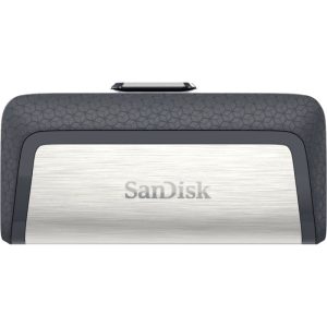 SanDisk Ultra Dual Drive USB Type-C unità flash 64 GB Type-A / 3.2 Gen 1 (3.1 1) Nero, Argento
