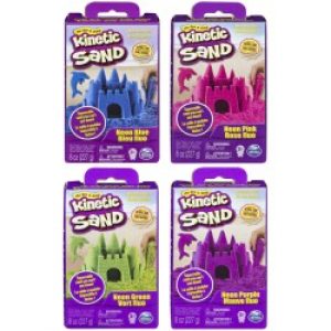 Spin Master Kinetic Sand |Sabbia colorata | Sabbia cinetica 227gr magica da modellare Giocattoli per bambini e bambine 3 anni