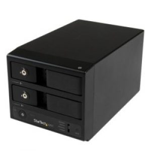 StarTech.com Box Esterno HDD per Disco Rigido SATA III 3.5" USB 3.0 con UASP - Enclosure Case a doppio Bay Hot Swap 6 Gbps
