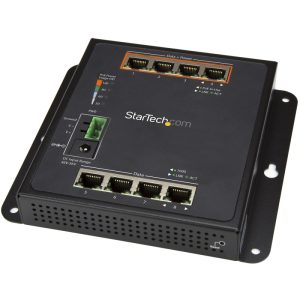 StarTech.com Switch industriale a 8 porte Gigabit PoE - 4 x PoE+ 30W Power Over Ethernet gestito GbE Layer/L2 in metallo