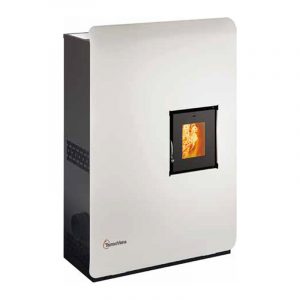 Stufa a pellet ermetica TermoVana Wave 8.0 Plus Bianca 7kW