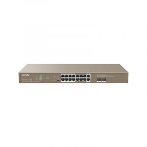 Tenda TEG1118P-16-250W switch di rete Non gestito Gigabit Ethernet (10/100/1000) Supporto Power over (PoE) 1U Marrone
