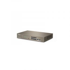 Tenda TEG5310P-8-150W switch di rete Gestito L3 Gigabit Ethernet (10/100/1000) Supporto Power over (PoE) 1U Grigio