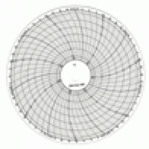 Dischi Diagrammati – Rotazione oraria, durata 7 giorni, divisioni 4 ore, diametro  125mm  – 100 pz