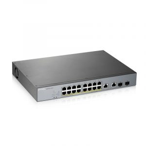 Zyxel GS1350-18HP-EU0101F switch di rete Gestito L2 Gigabit Ethernet (10/100/1000) Supporto Power over (PoE) Grigio