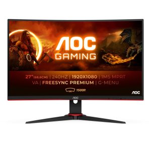 AOC G2 C27G2ZE/BK Monitor PC 68.6 cm (27") 1920 x 1080 Pixel Full HD LED Nero, Rosso