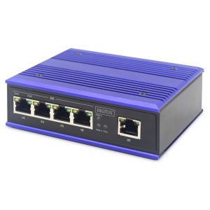 ASSMANN Electronic DN-651120 switch di rete Gigabit Ethernet (10/100/1000) Supporto Power over (PoE) Nero, Blu
