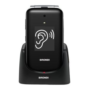 Brondi Amico Supervoice 7.11 cm (2.8") Nero Telefono per anziani