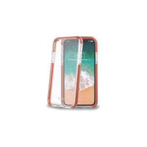 Celly HEXAGON900OR custodia per cellulare 14.7 cm (5.8") Cover a guscio Arancione, Trasparente