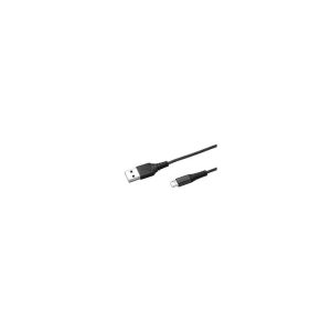 Celly USBMICRONYLBK cavo USB 1 m A Micro-USB Nero