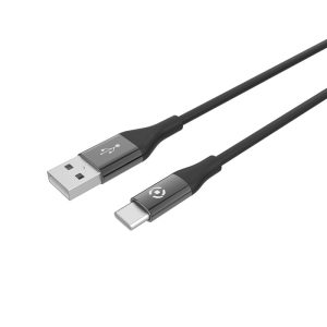 Celly USBTYPECCOLORBK cavo USB 1 m 2.0 A C Nero