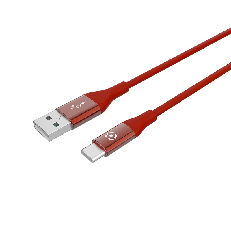 Celly USBTYPECCOLORRD cavo USB 1 m 2.0 A C Rosso