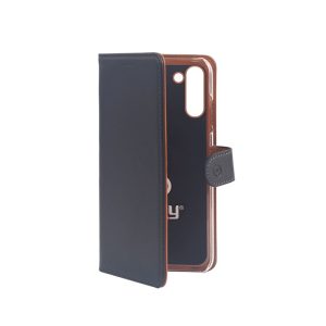 Celly Wally Custodia per cellulare 16 cm (6.3") a libro Nero, Marrone