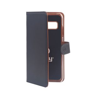 Celly WALLY891 Custodia per cellulare 16.3 cm (6.4") a borsellino Nero, Marrone