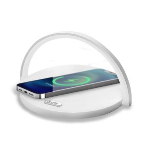 Celly WLLIGHTCIRCLEWH Caricabatterie per dispositivi mobili Fotocamera, Comandi di gaming, Cuffie, Telefono cellulare
