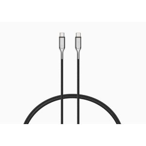 Cygnett CY2678PCTYC cavo USB 2 m 2.0 C Nero, Stainless steel