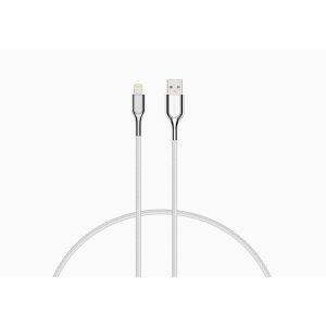 Cygnett Lightning - USB-A 1 m Stainless steel, Bianco