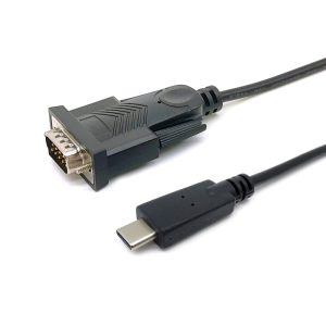 Equip 133392 cavo seriale Nero 1.5 m USB tipo-C DB-9