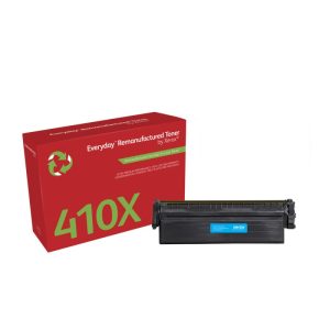 Everyday Rigenerato Toner Ciano di Xerox per HP 410X (CF411X), Alta capacità