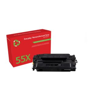 Everyday Rigenerato Toner Nero di Xerox per HP 55X (CE255X), Alta capacità