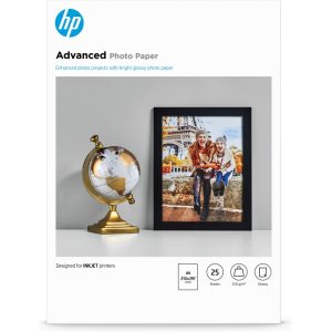 HP Carta fotografica lucida Advanced Photo Paper-25 fogli/A4/210 x 297 mm