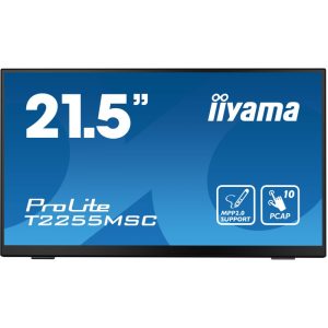 iiyama ProLite T2255MSC-B1 Monitor PC 54.6 cm (21.5") 1920 x 1080 Pixel Full HD LCD Touch screen Nero