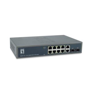 LevelOne GEP-1221 switch di rete Non gestito Gigabit Ethernet (10/100/1000) Supporto Power over (PoE) Nero