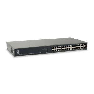 LevelOne GEP-2651 switch di rete Gestito L3 Gigabit Ethernet (10/100/1000) Supporto Power over (PoE) Nero